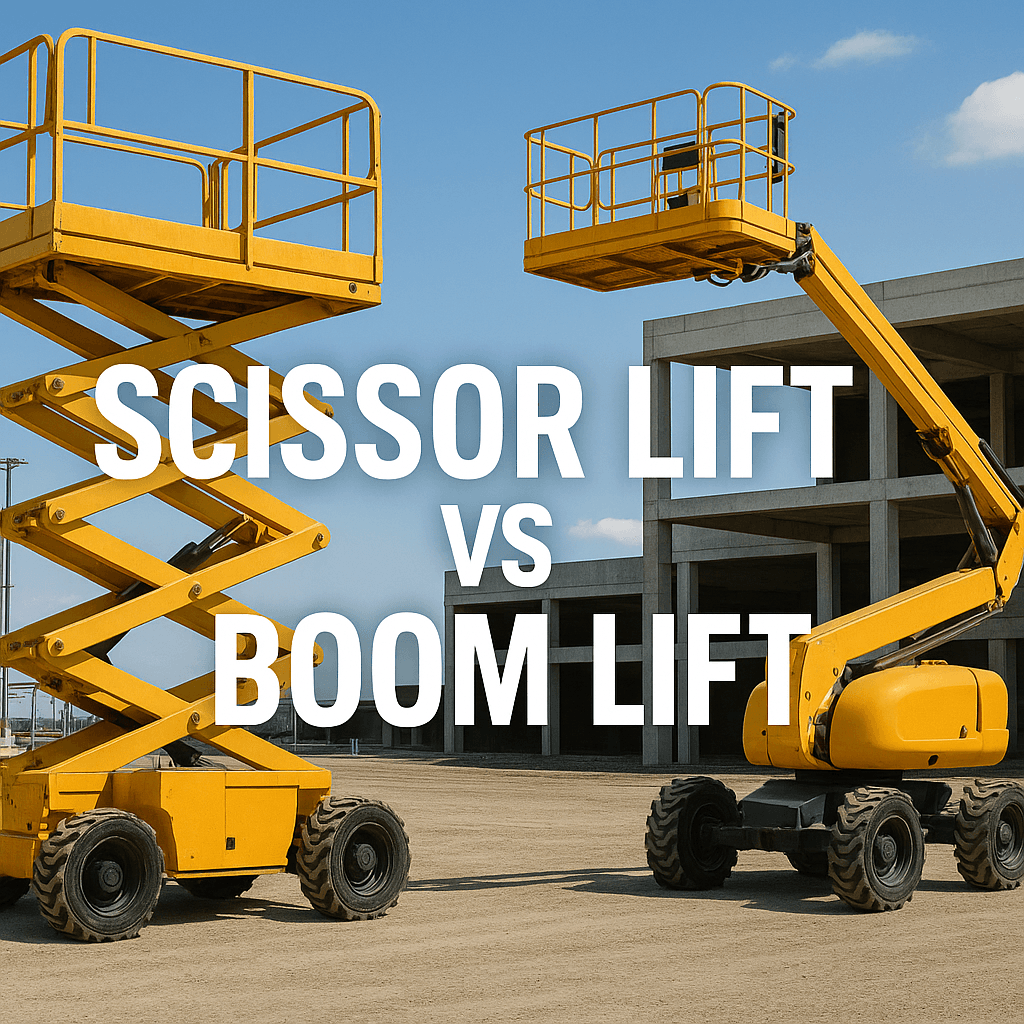 Scissor lift vs boom lifts