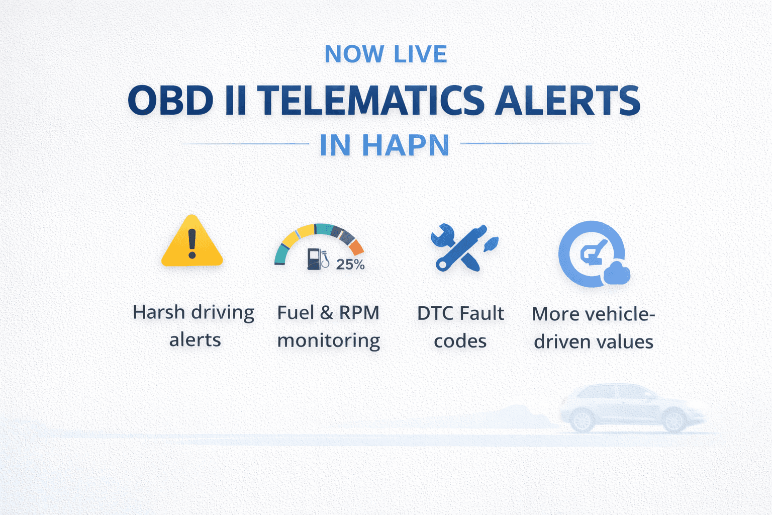 New Telematics Alerts for OBD II Devices