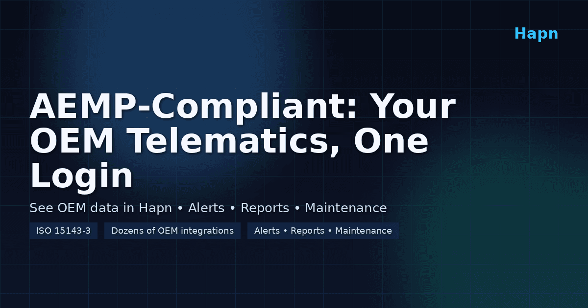 Stop Portal-Hopping: How AEMP Compliance Unifies Your Mixed Fleet Data