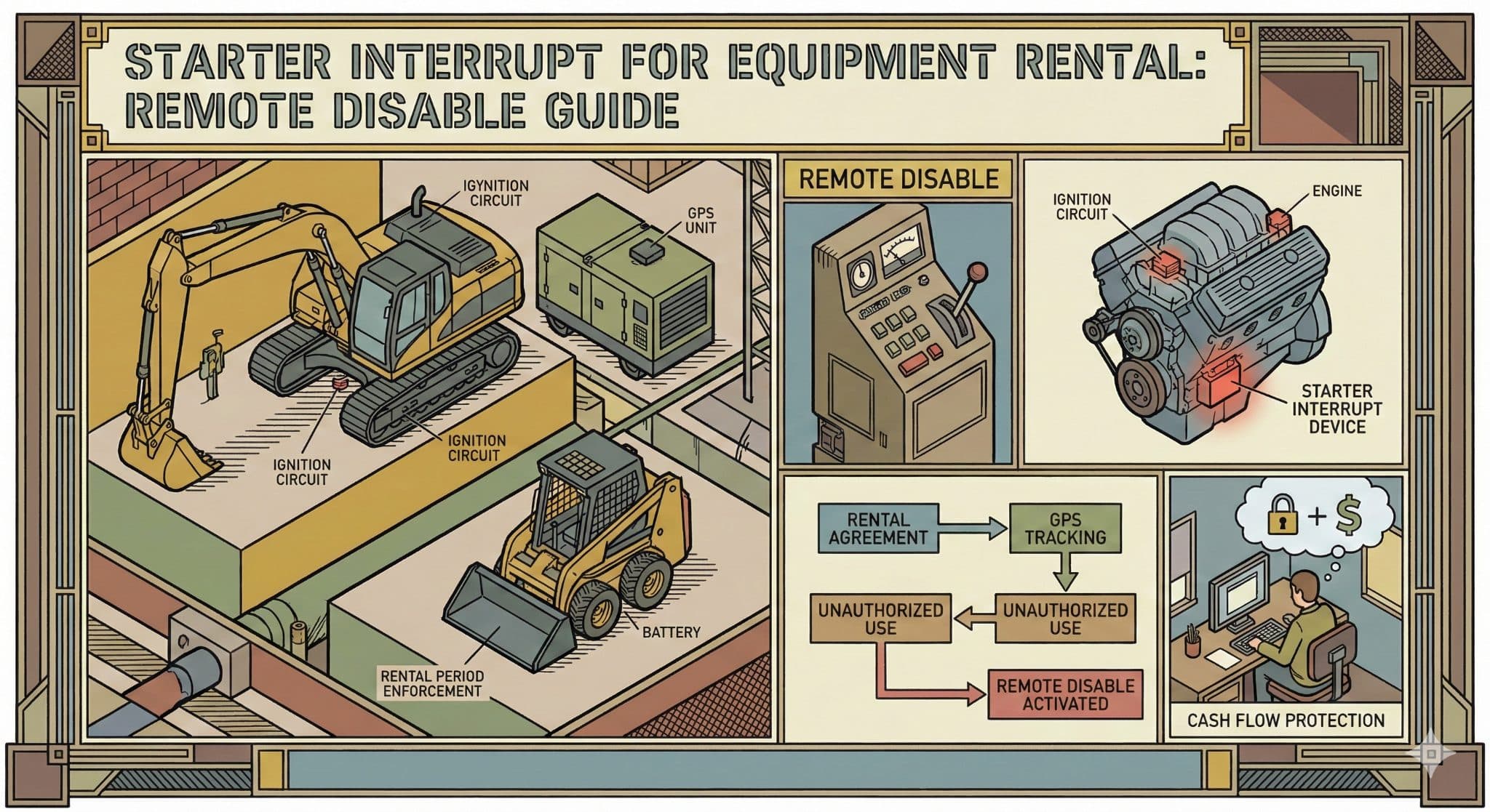 Starter Interrupt for Equipment Rental: Remote Disable Guide